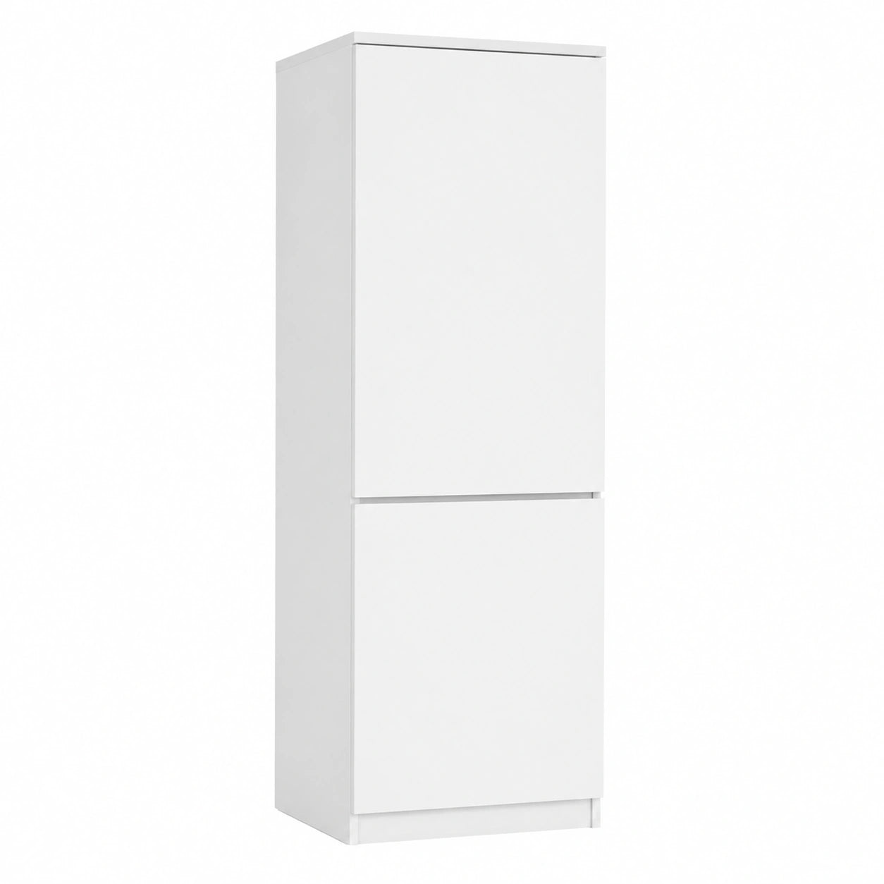 Armadio multiuso con 2 ante e 5 scomparti, armadio universale per ufficio e casa, 180,5 × 50 × 40 cm (bianco)